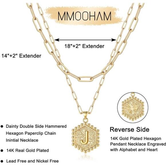 Dainty Gold Necklace for Women -14K Solid Gold Over Layering Necklaces for Women - Picture 12 of 14